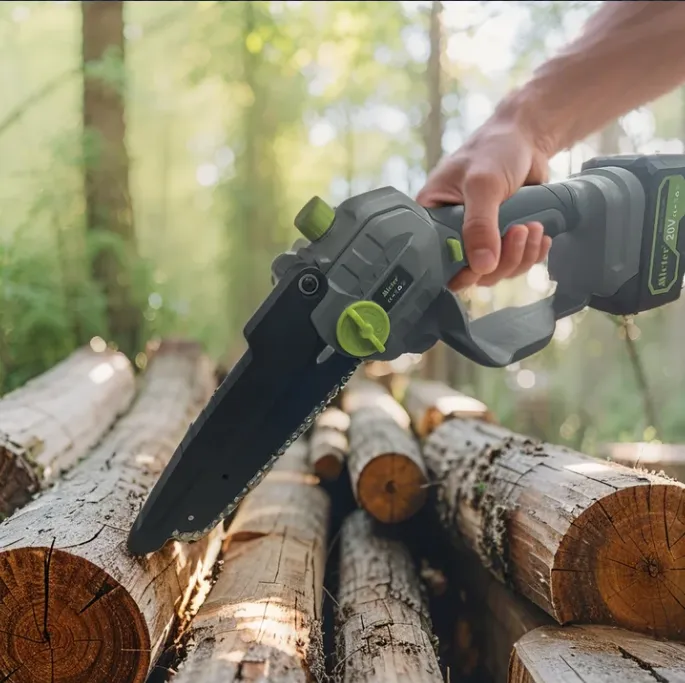 Can a mini electric chainsaw cut a tree